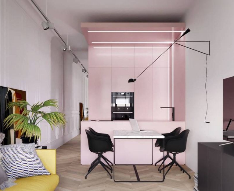 Ένα γοητευτικό διαμέρισμα με 50 ροζ αποχρώσεις