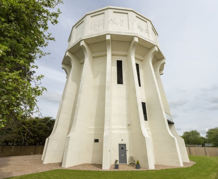 Water tower transformed into luxury home
