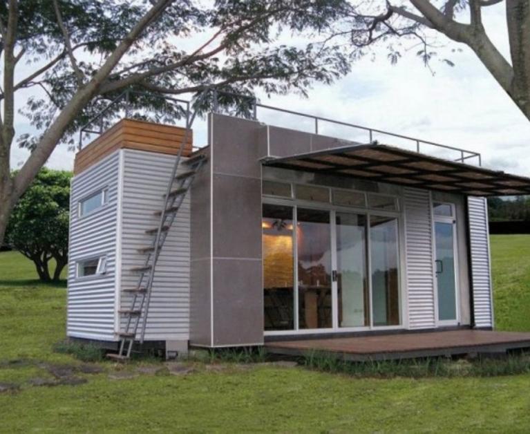 This shipping container home by the Costa Rican firm, Cubica is only 160 square feet!