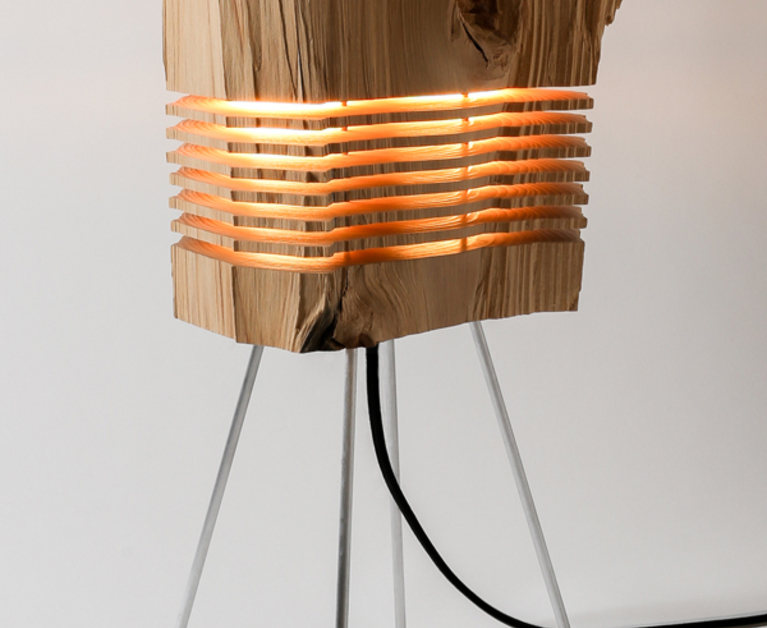 Fantastic lamps made out of firewood