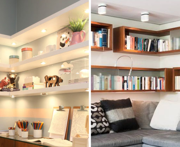 6 Design Ideas For Adding Corner Shelves To Your Home