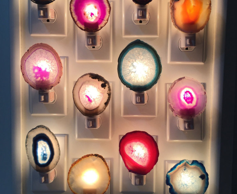 Colorful Crystals and Gemstones Turn Everyday Objects into Dazzling Home Decor