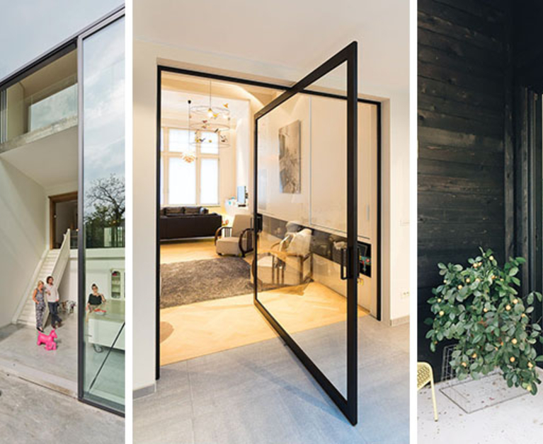 Pivoting Glass Doors