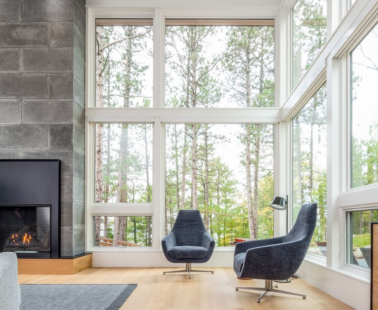 Scandinavia-inspired lake home