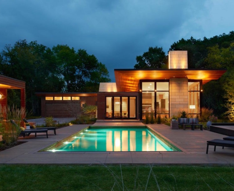 Striking modern ranch