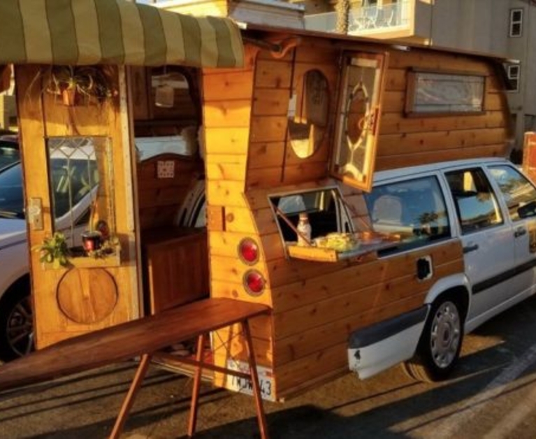 A Volvo Station Wagon Tiny House Conversion