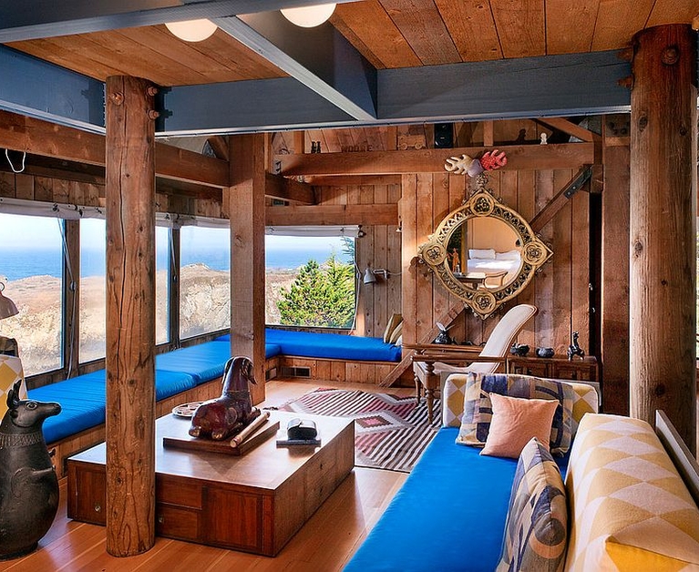 Gorgeous Living Rooms with a Dash of Woodsy Charm