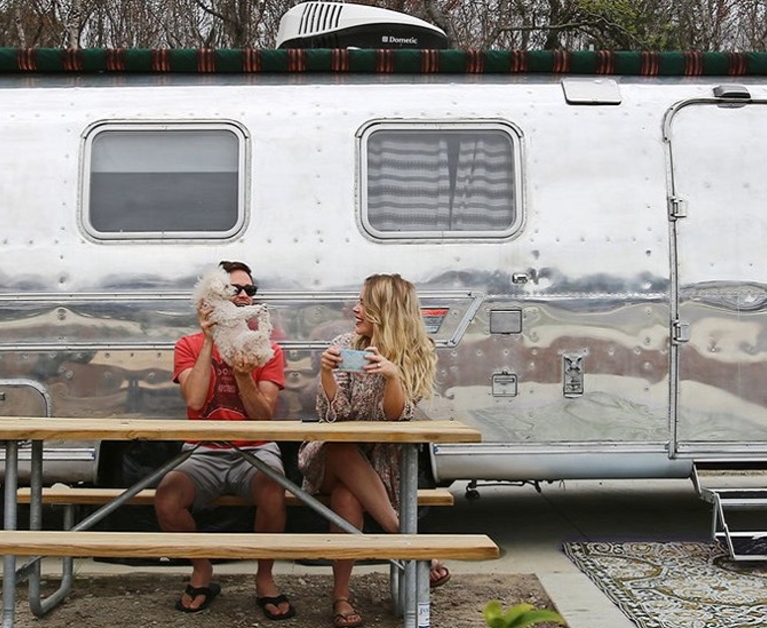An Airstream as a dream house on wheels