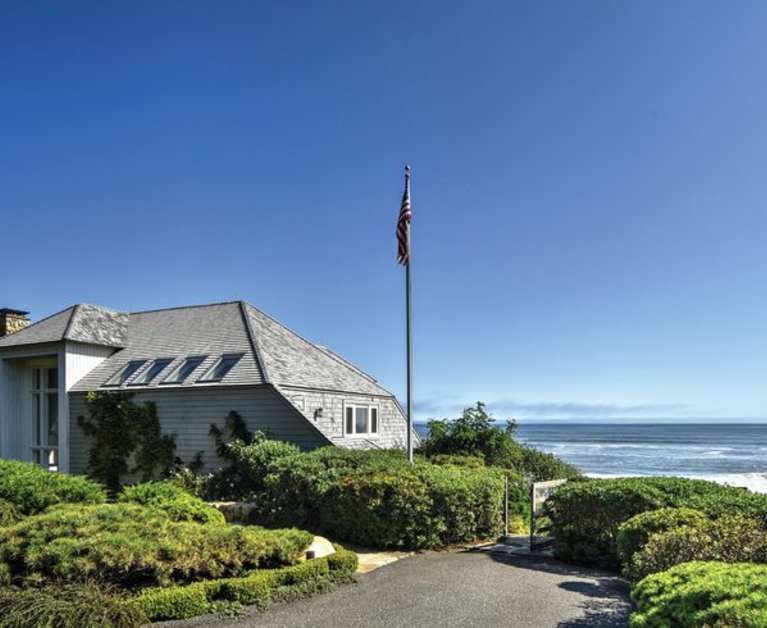 A unique home that sits directly on the beach