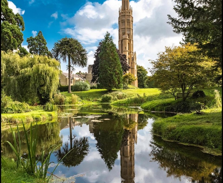 Gothic tower converted to a luxury home