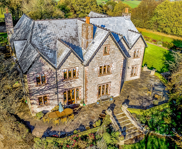 Welsh Country House With Maze in the Backyard